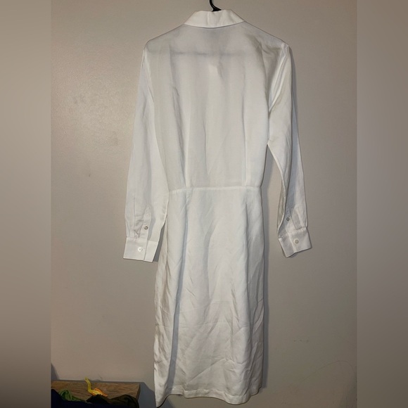 Tommy Bahama White Midi Tie Front Dress Linen Blend S - Picture 5 of 6